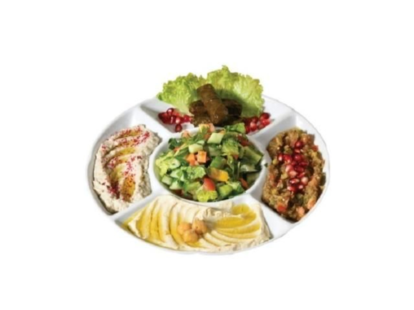 صحن سندر مع مقبلات