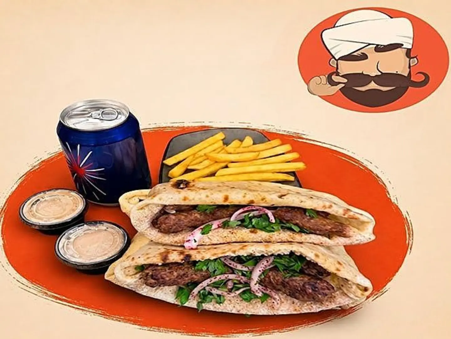 عرض ٢ ساندويتش كباب لحم او دجاج