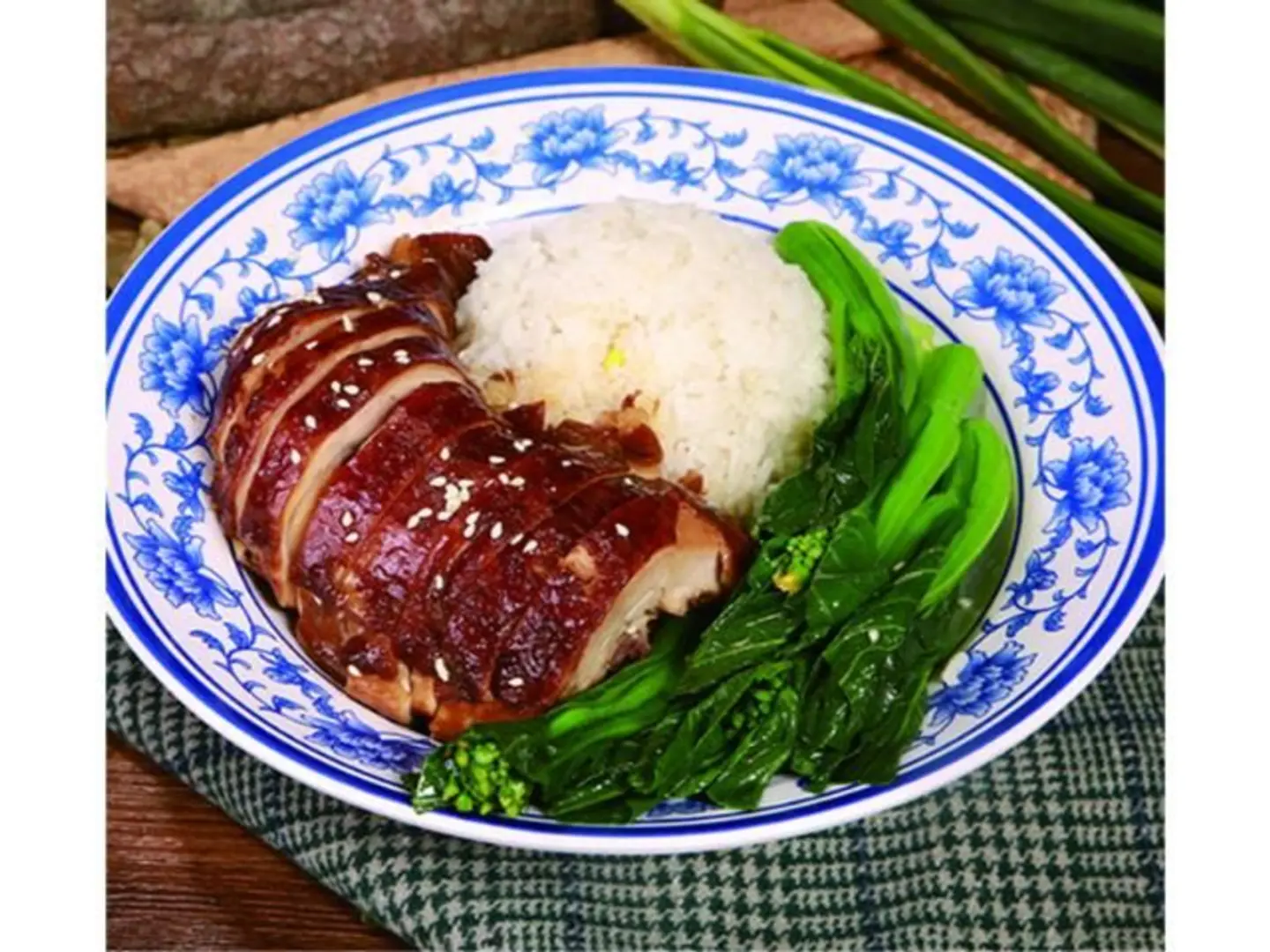 A Rice Dish Served With Crispy Roasted Beijing Duck.