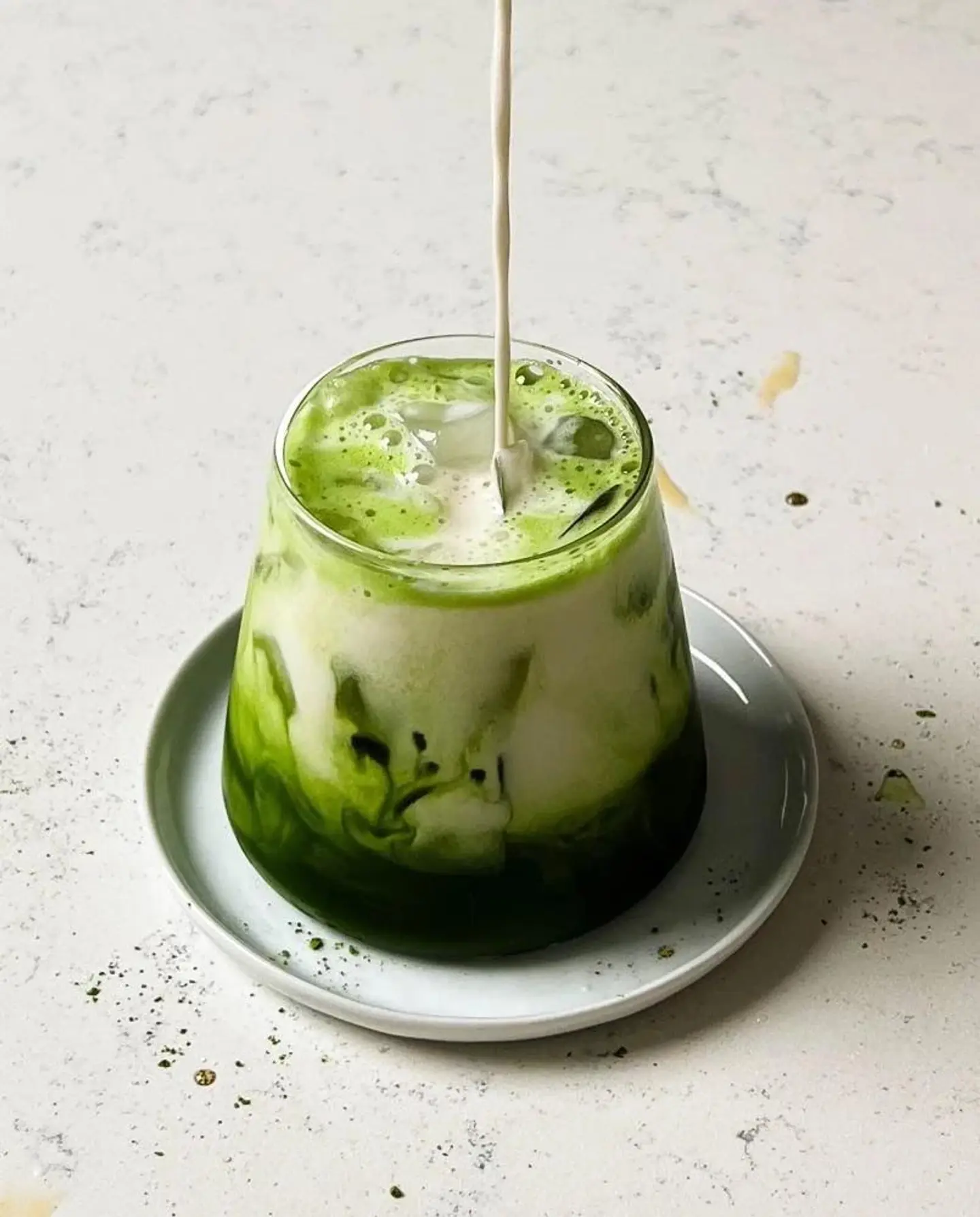 Matcha With Almond Milk
