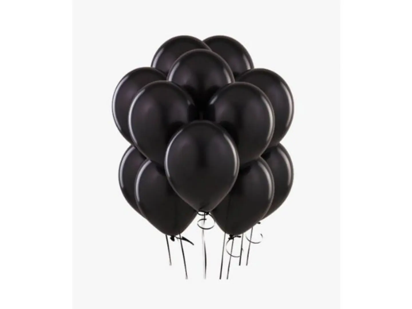 Black Helium Balloons Bouquet