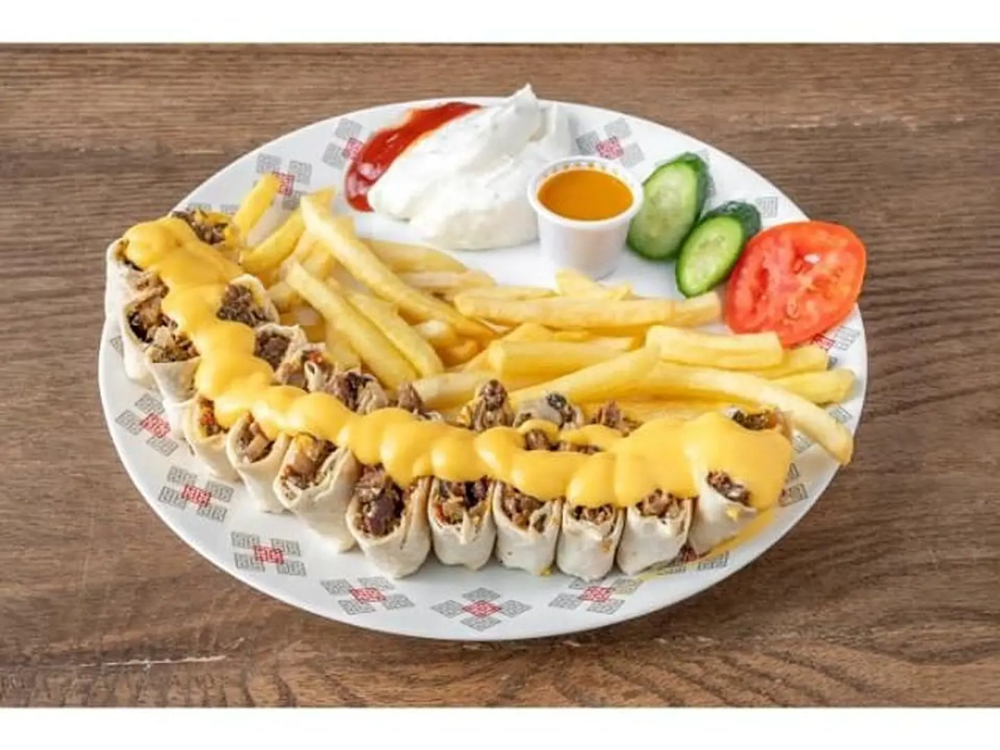 Arabic Shawarma With Cheese