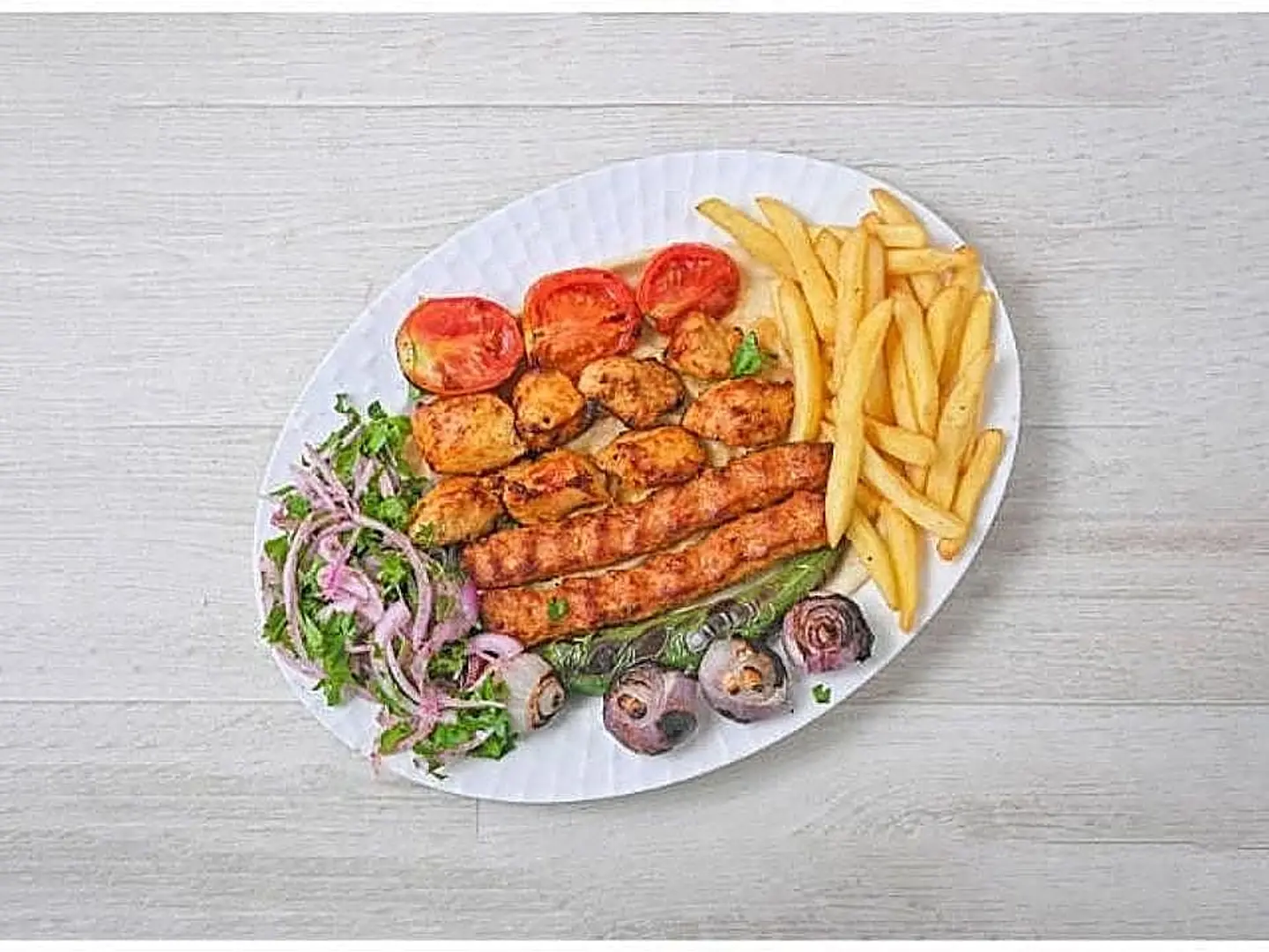 صحن مشكل دجاج