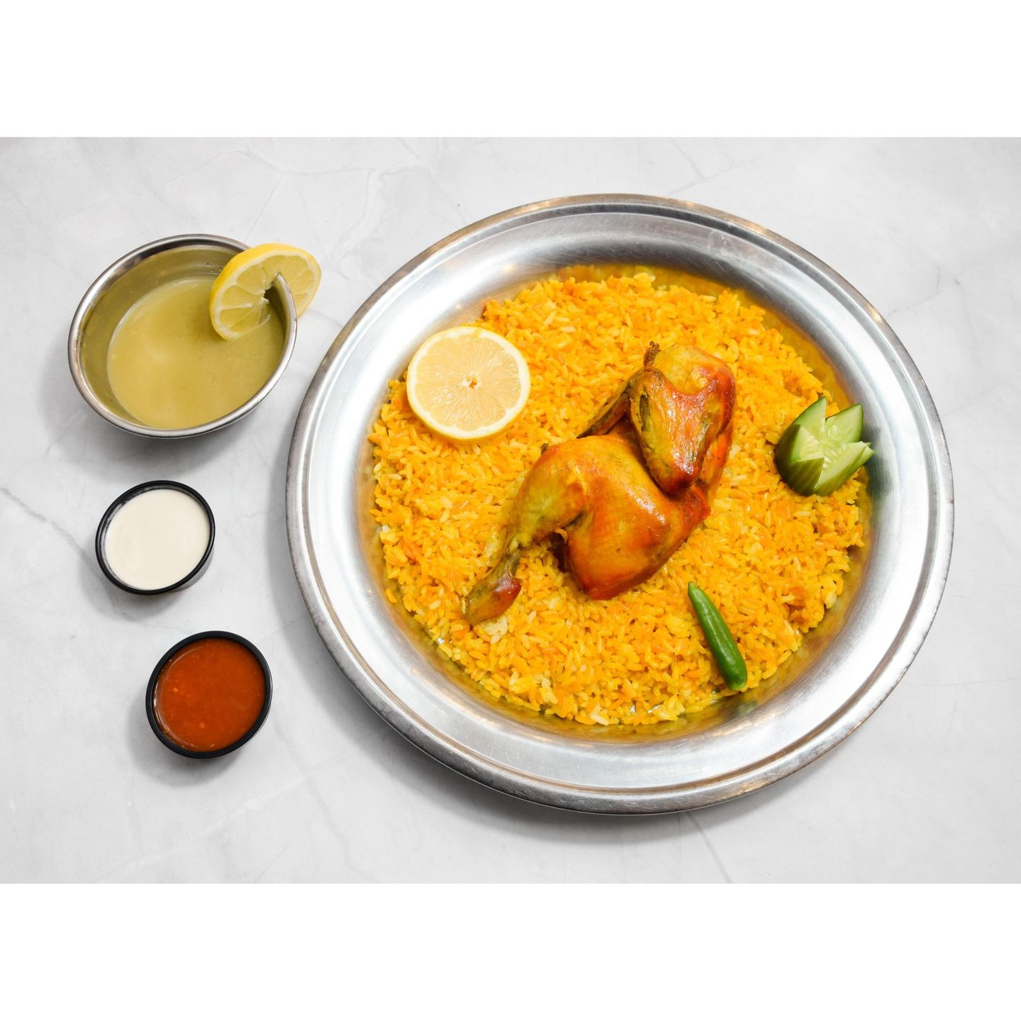 نص دجاج مندي بالمرخ