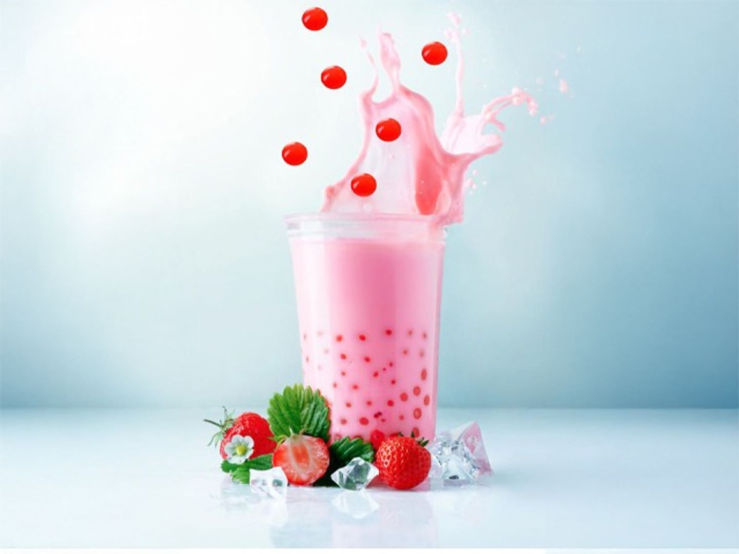 Smoothie Strawberry Boba