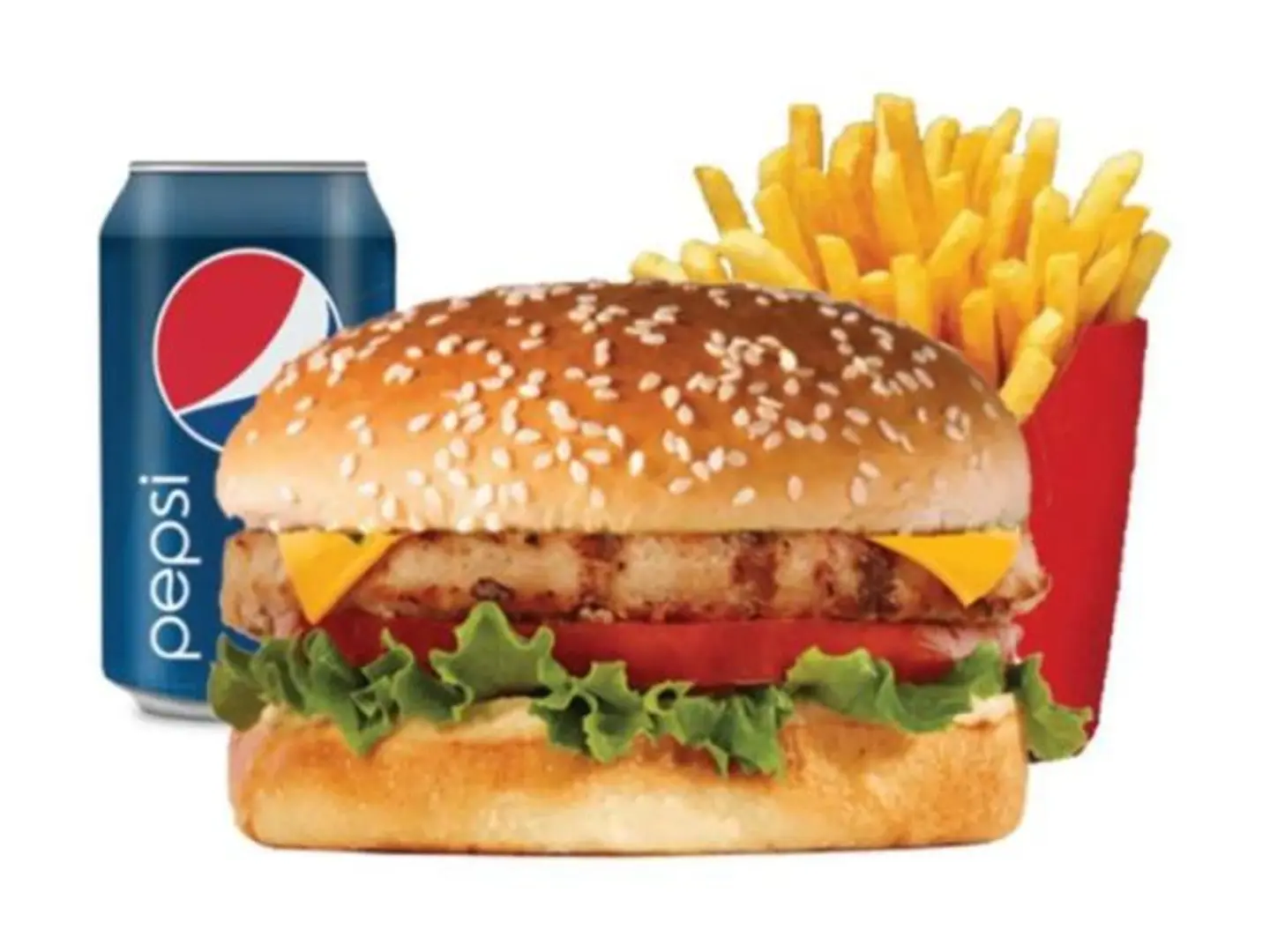 وجبة برجر دجاج