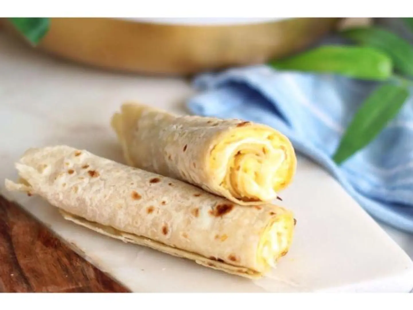 Fried Egg Cheese Chapati