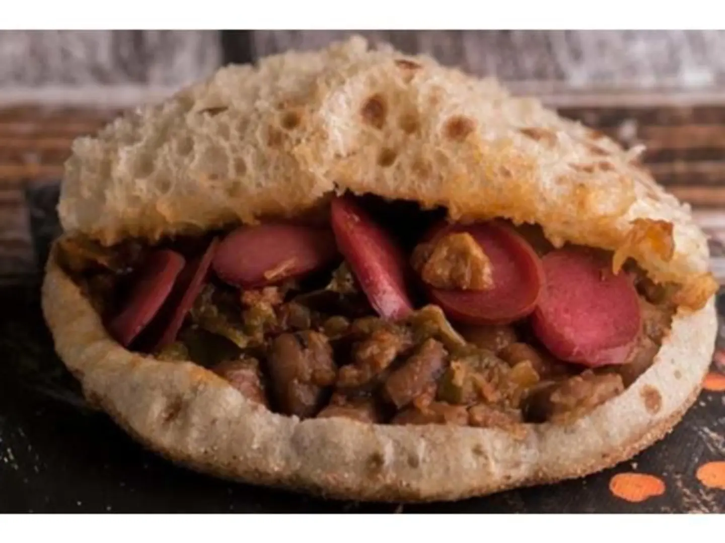 Foul With Sausage Sandwich