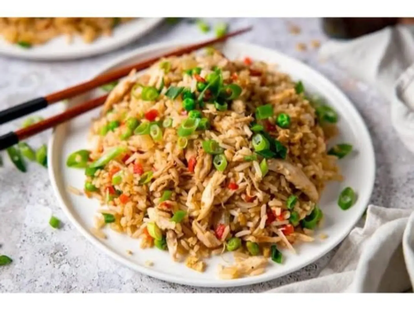 Rice With Fried Chicken
