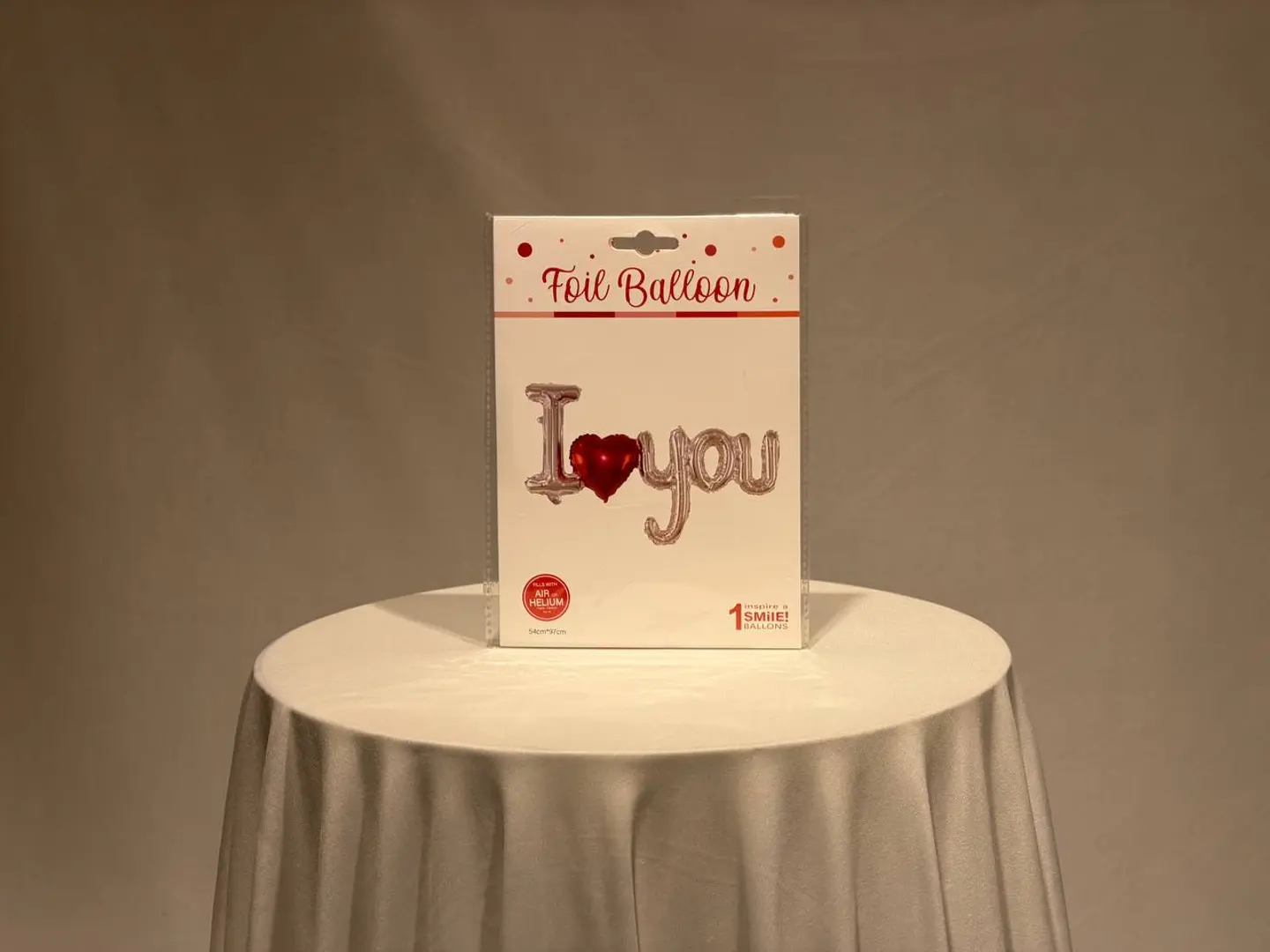نبض الفضة بالون رسالة الحب مع هيليوم