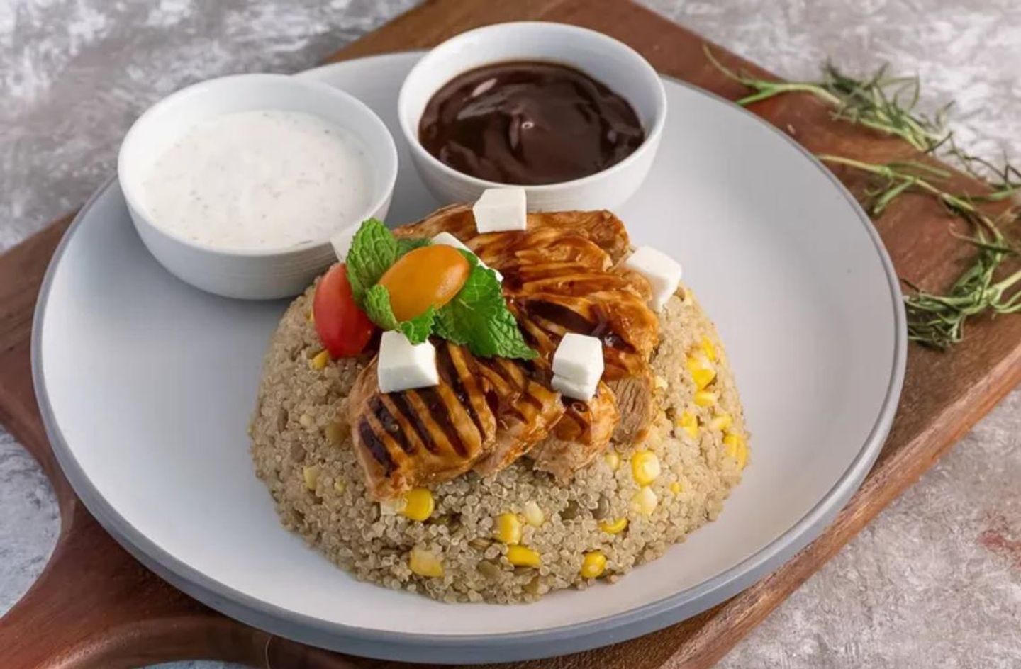 Hot Burrito With Grilled Chicken Slices