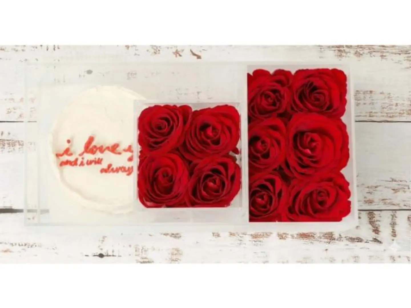 كعكة كورية أحبك وسأظل أحبك دائمًا