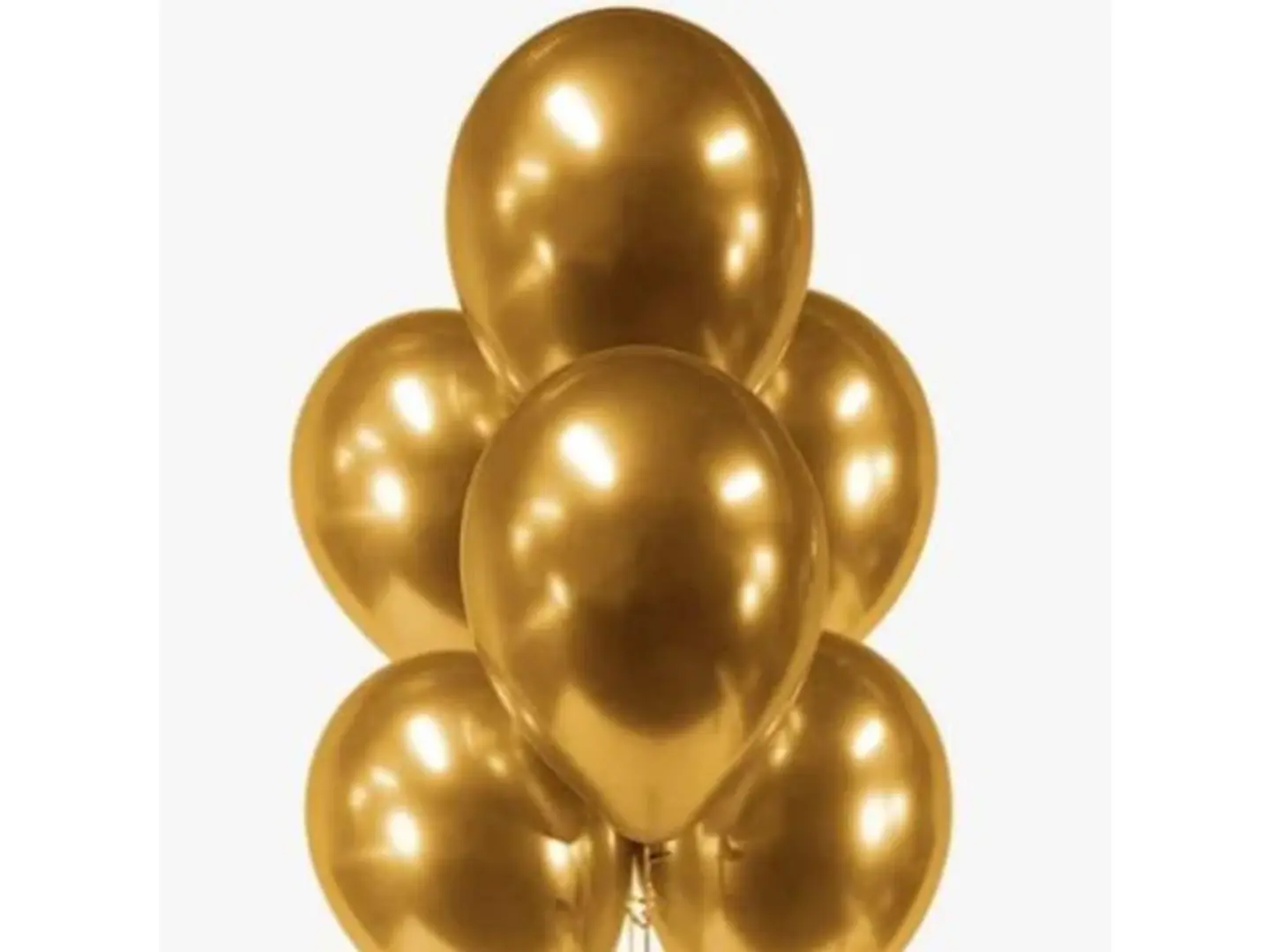 بالون كروم ذهبي 6 حبات