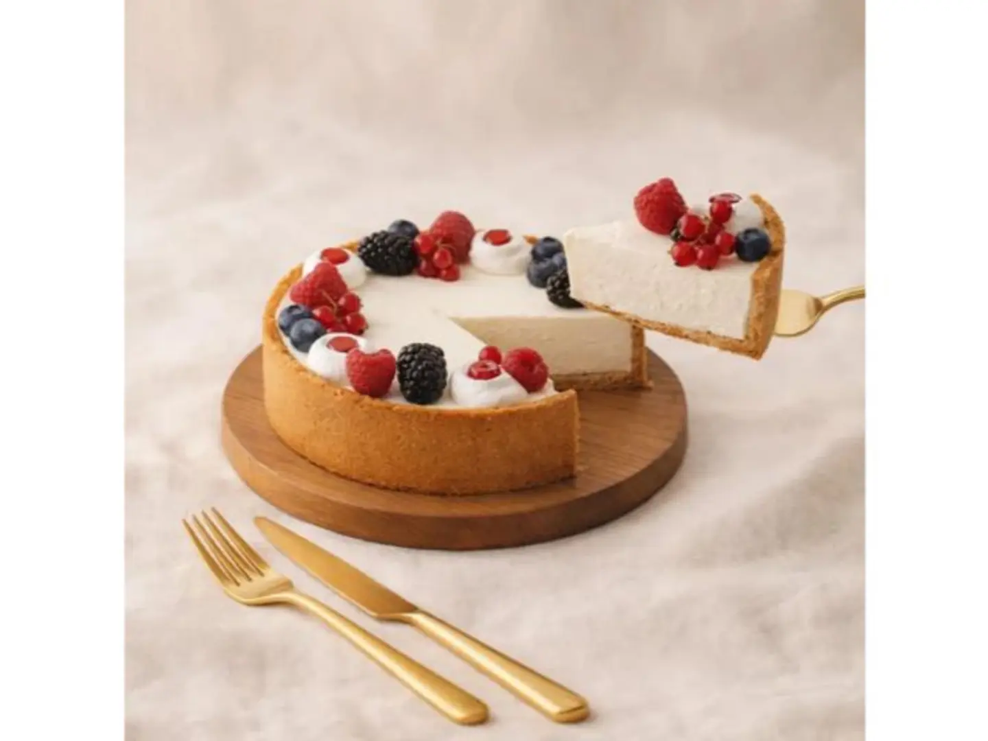 تشيز كيك التوت الكريمي المشكل - 500 غرام