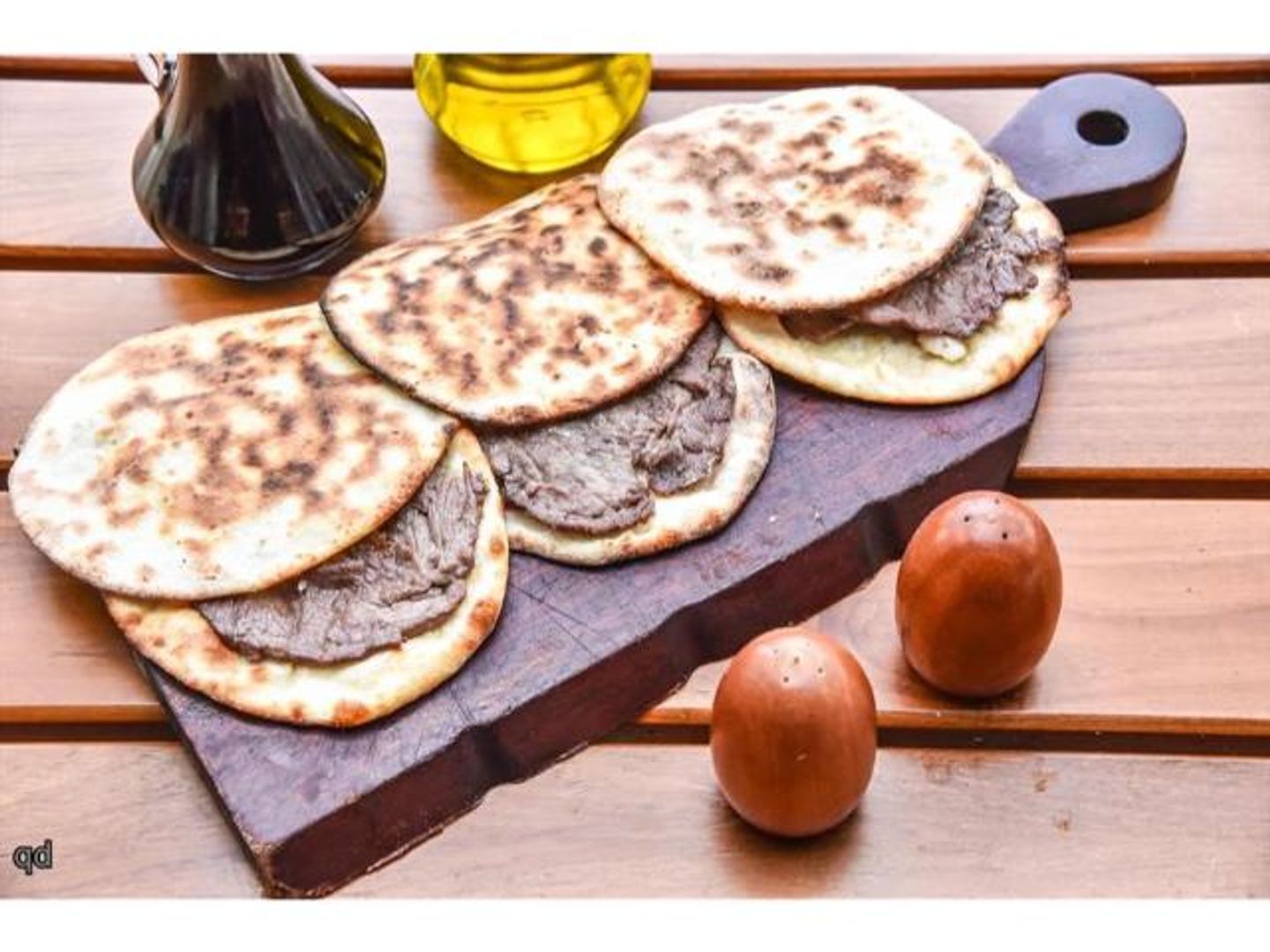 Meat Slices On Dough