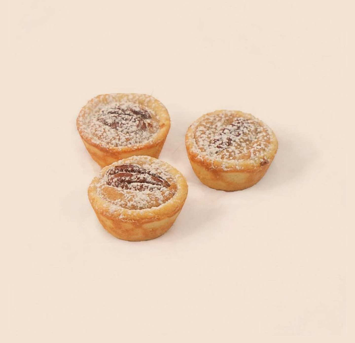 Two Pieces Of Pecan Tart