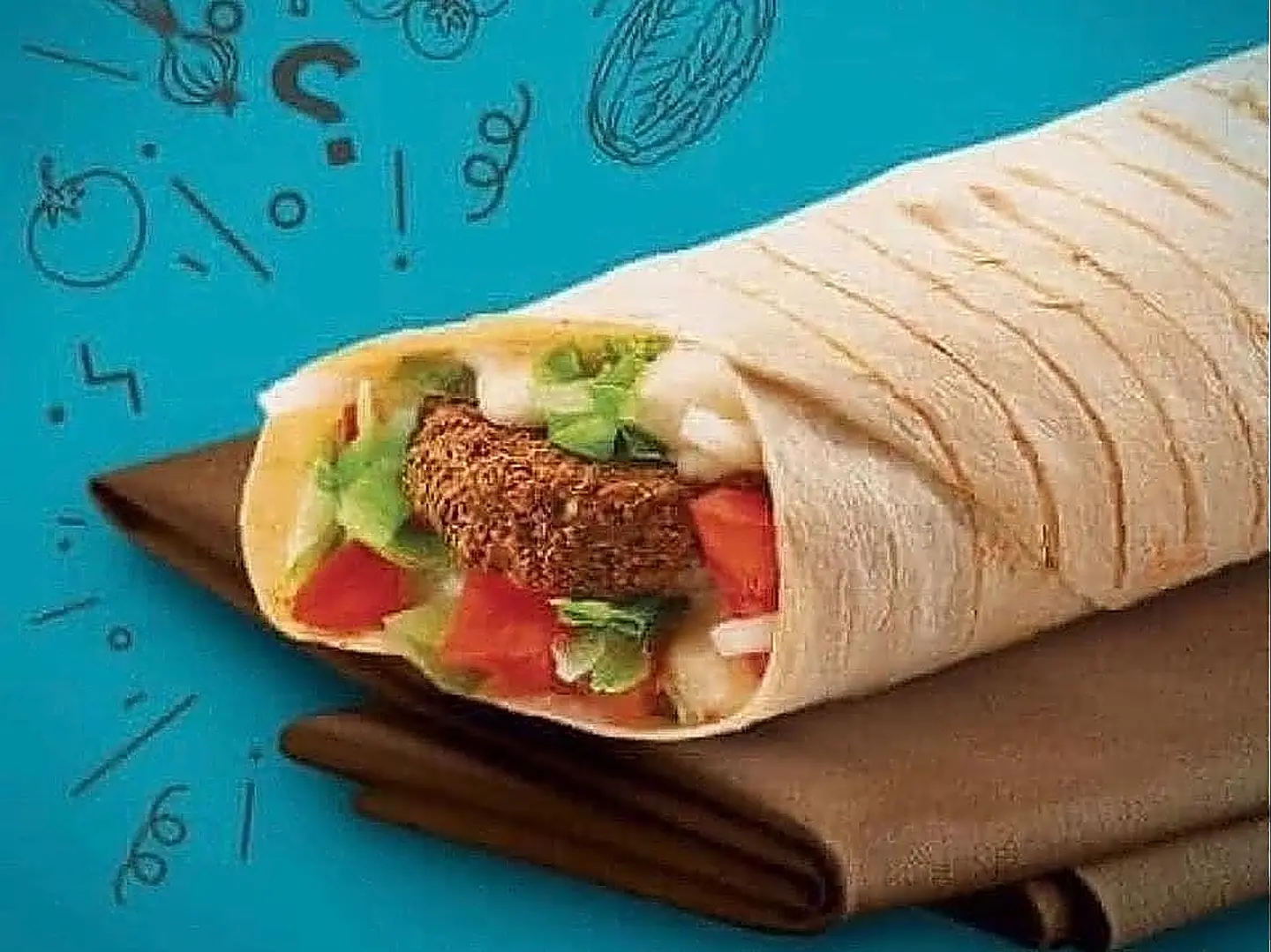 سندوتش رول فلافل مشكل