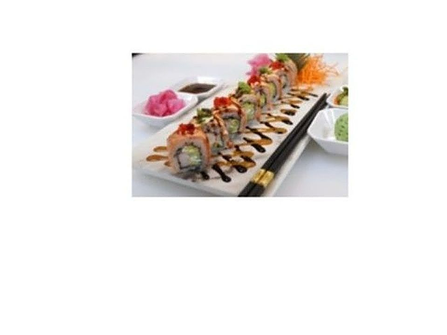 Salmon Torched With Crabstick Roll