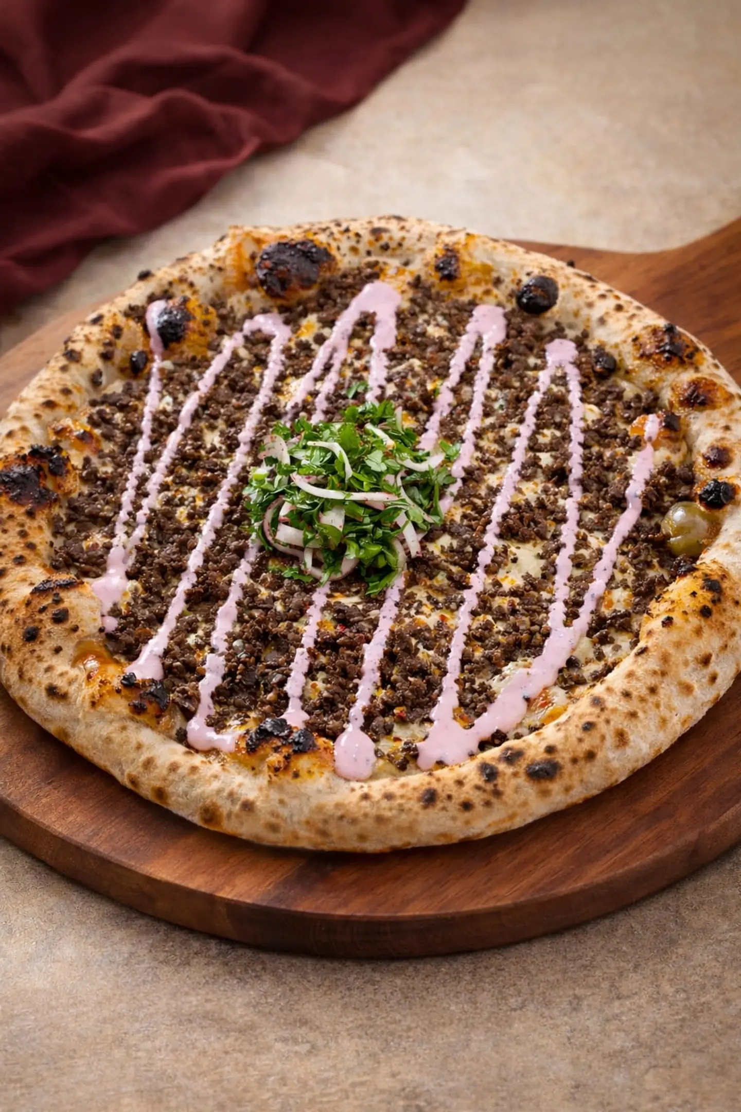 بيتزا لحم فاخر