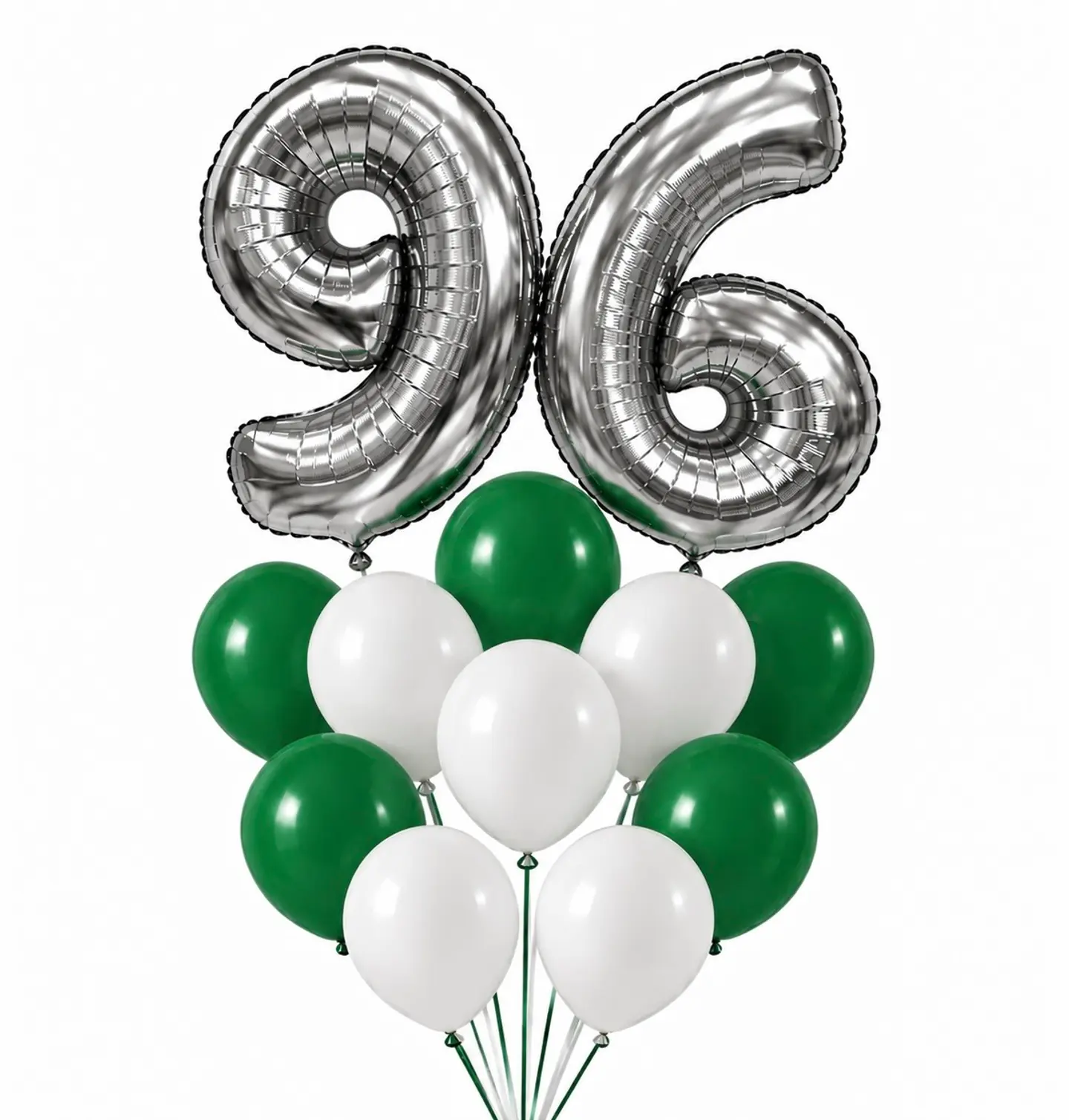 Helium Balloon 96 Silver With Balloons
