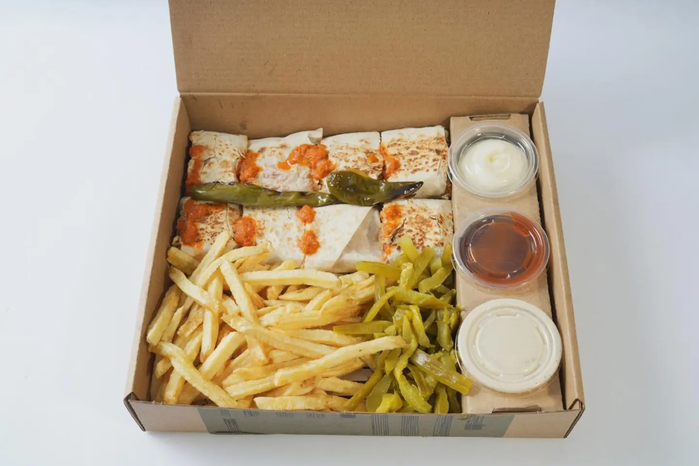 صحن شاورما عربي السبايسي