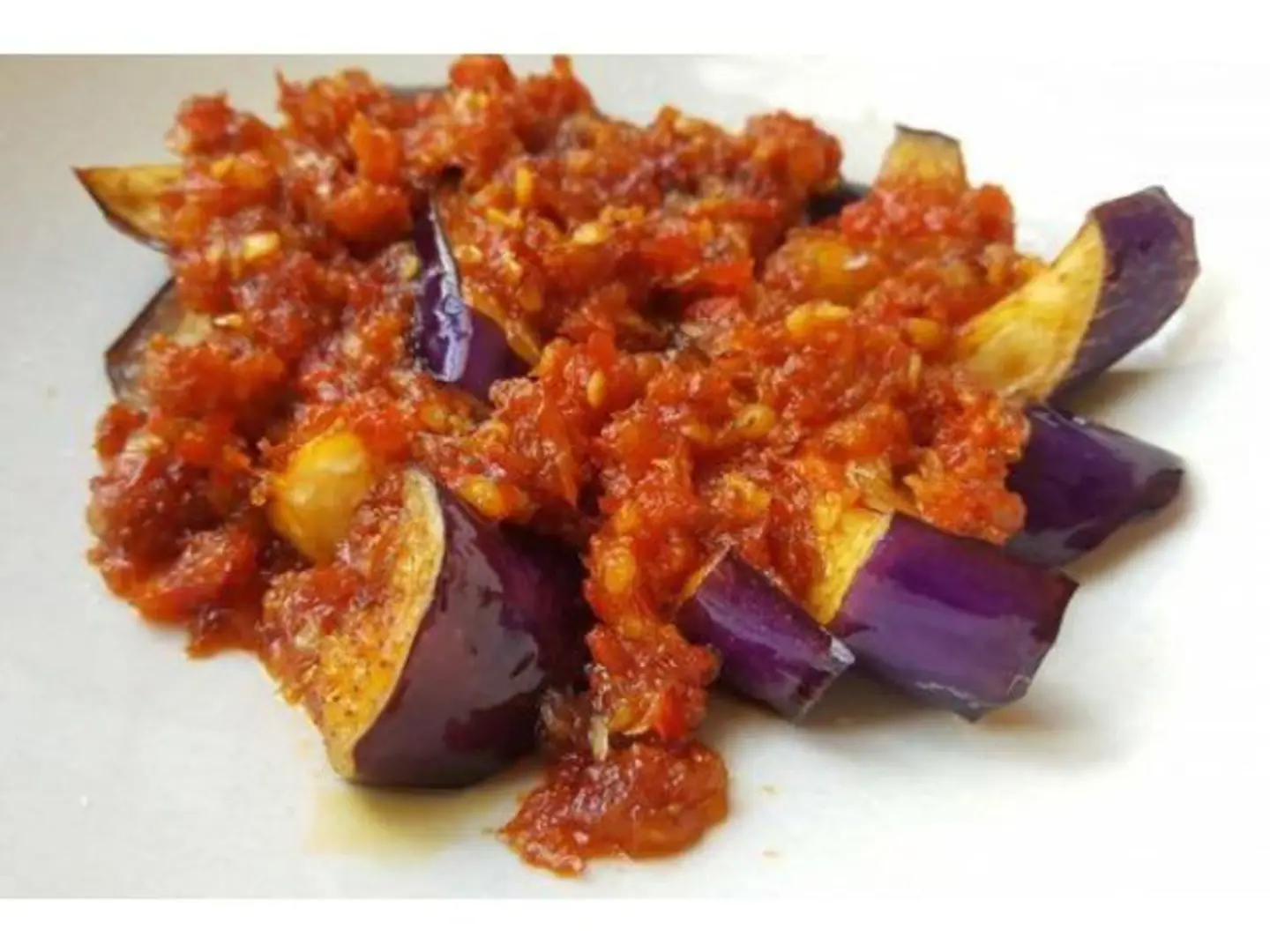 باذنجان حار بالصلصة الماليزية