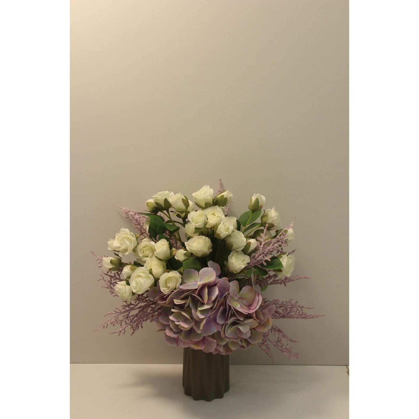 Hydrangea And Baby Rose Vase