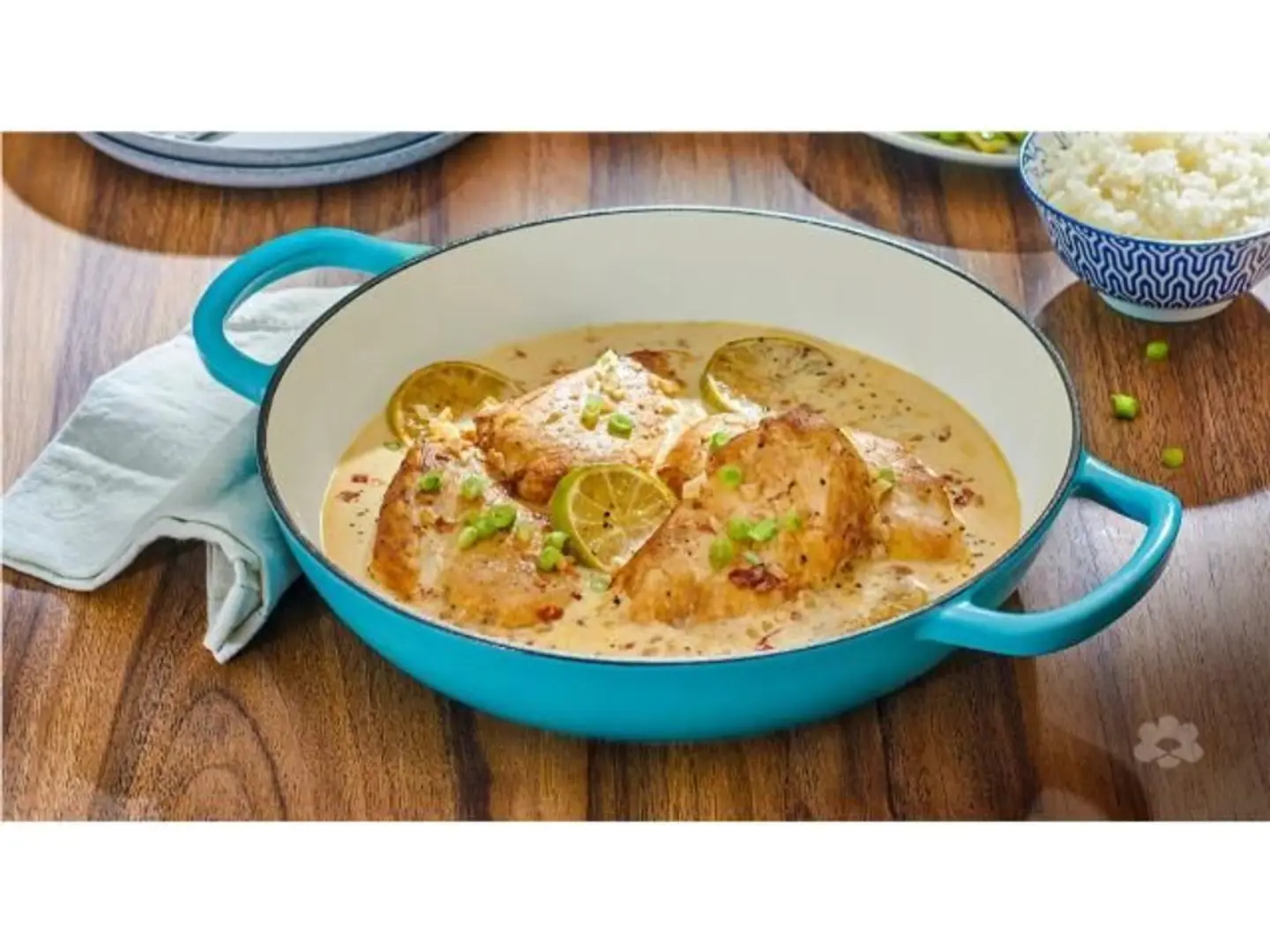 دجاج بالليمون وصوص الزبدة إيطالي