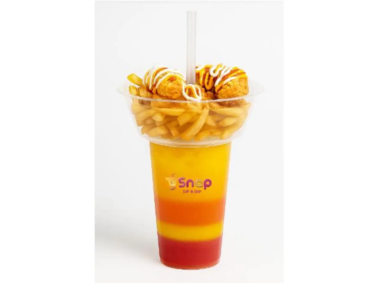 Chicken Strips Fries With Snap Cocktail