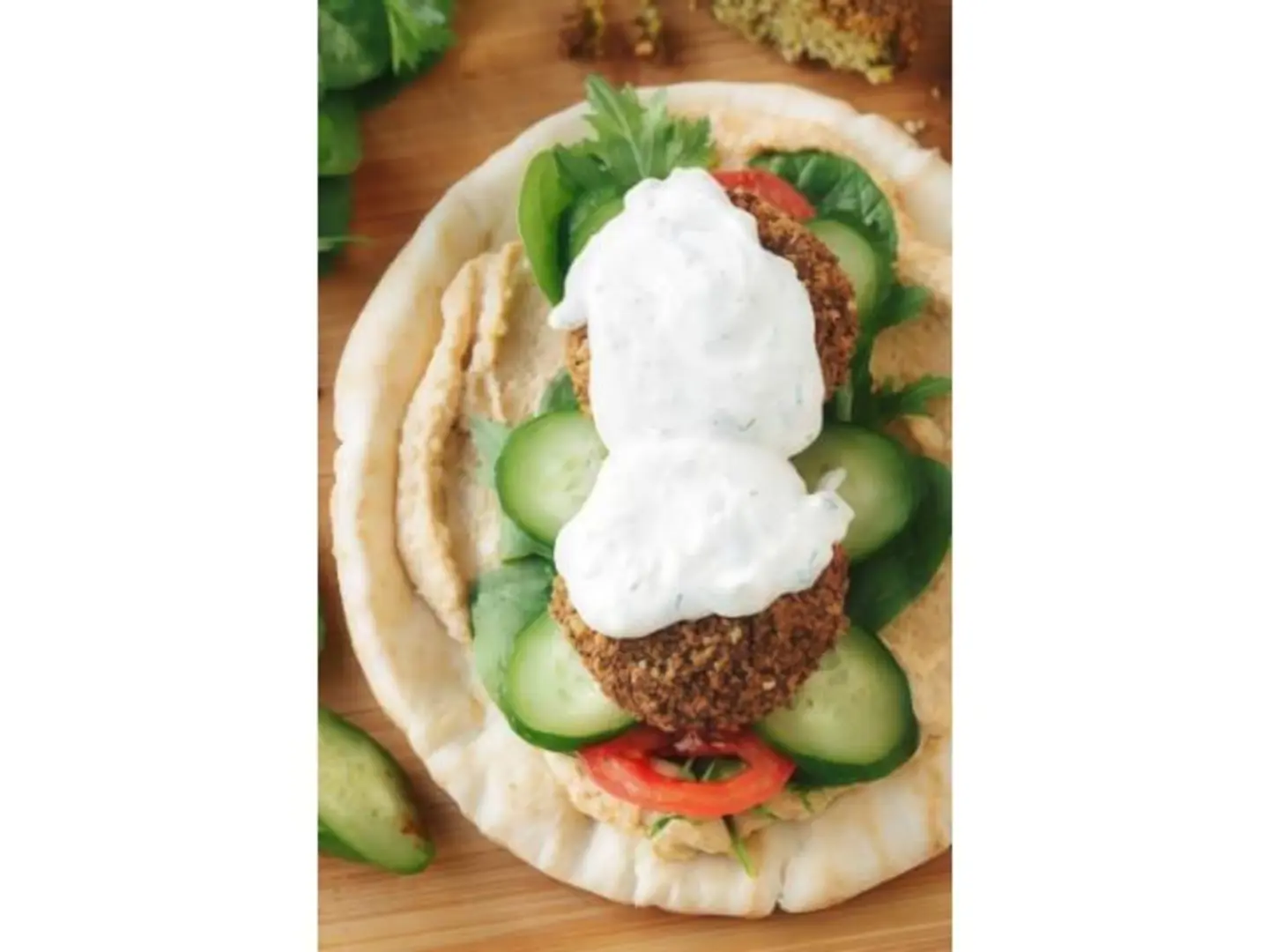 فلافل باللبنة