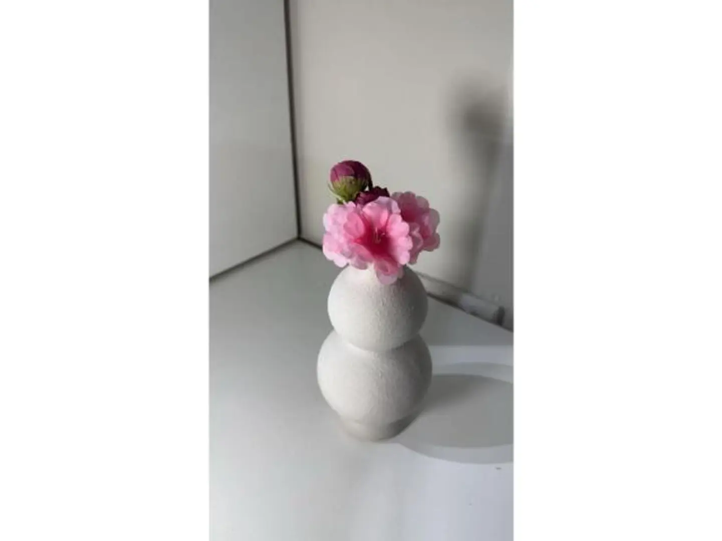 Two Layer Vase With Flowers