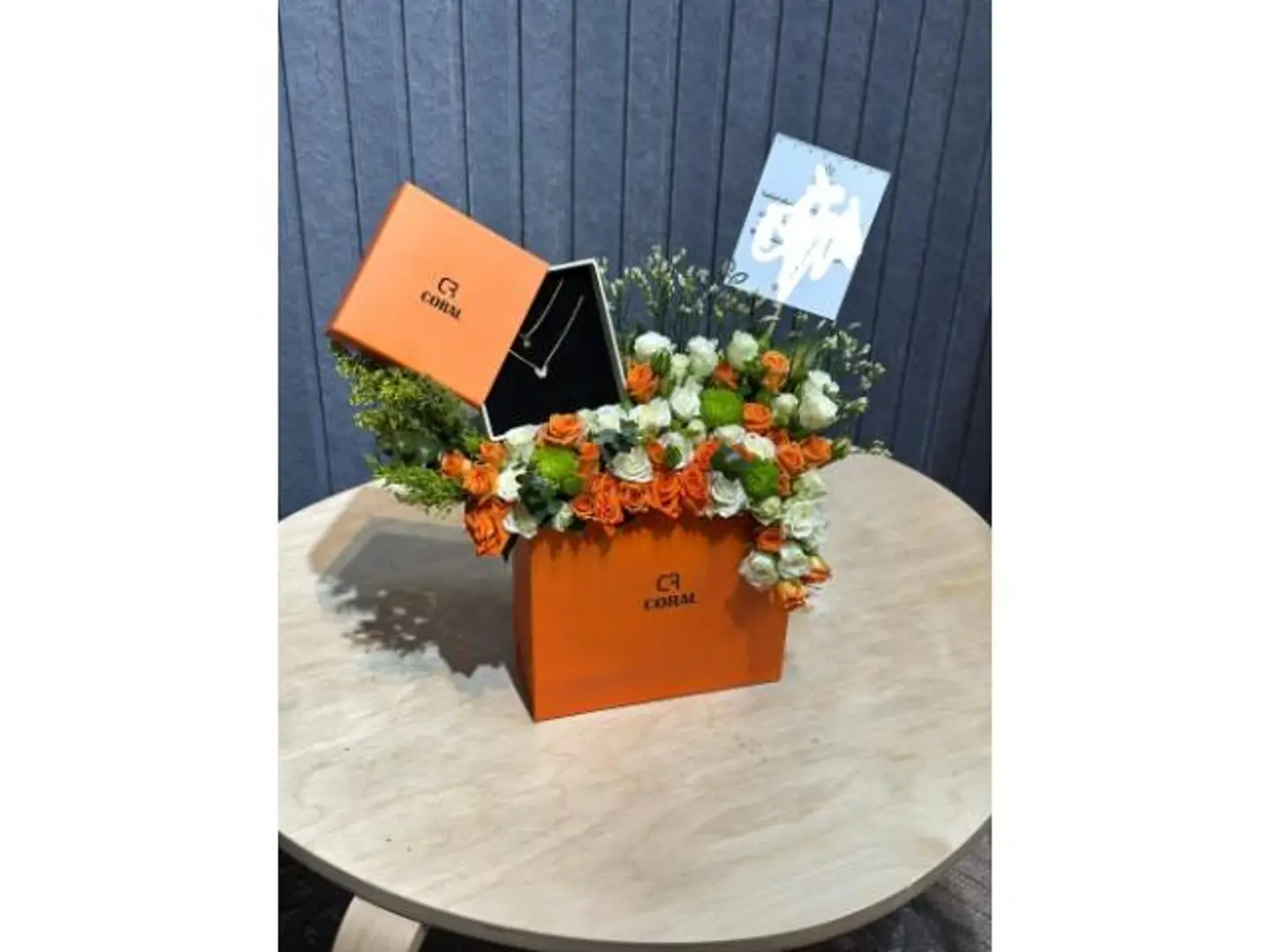 Orange Necklace Gift