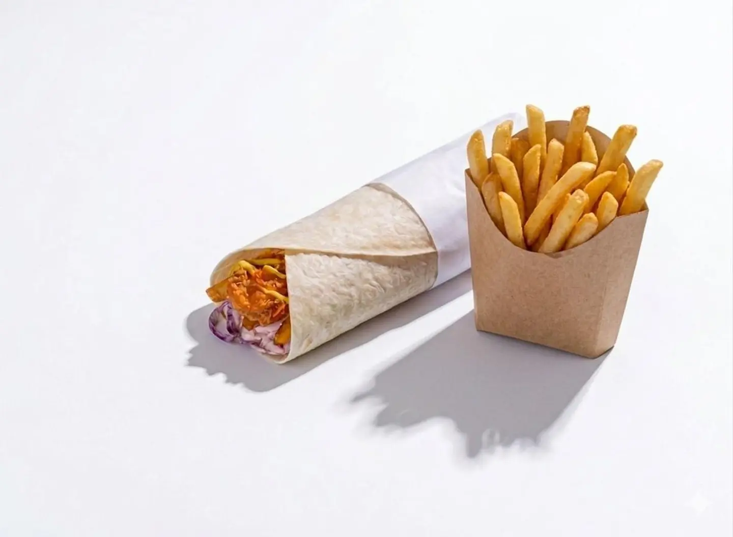 Wrap Chicken W/Fries