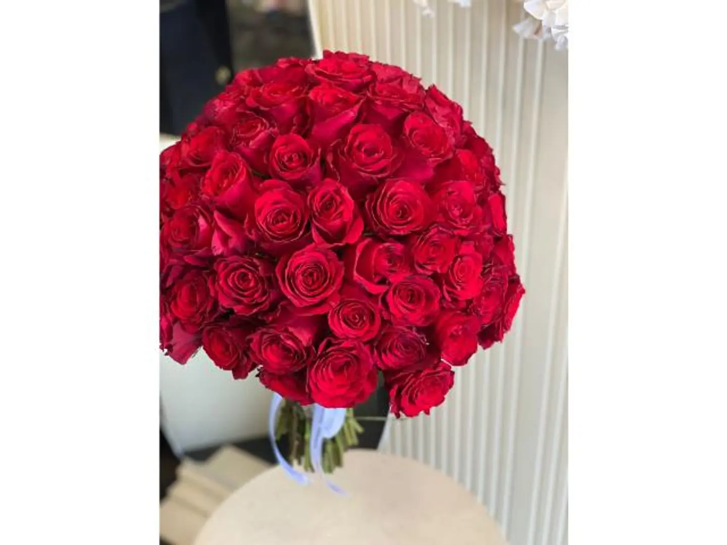 بوكيه احمر مدور