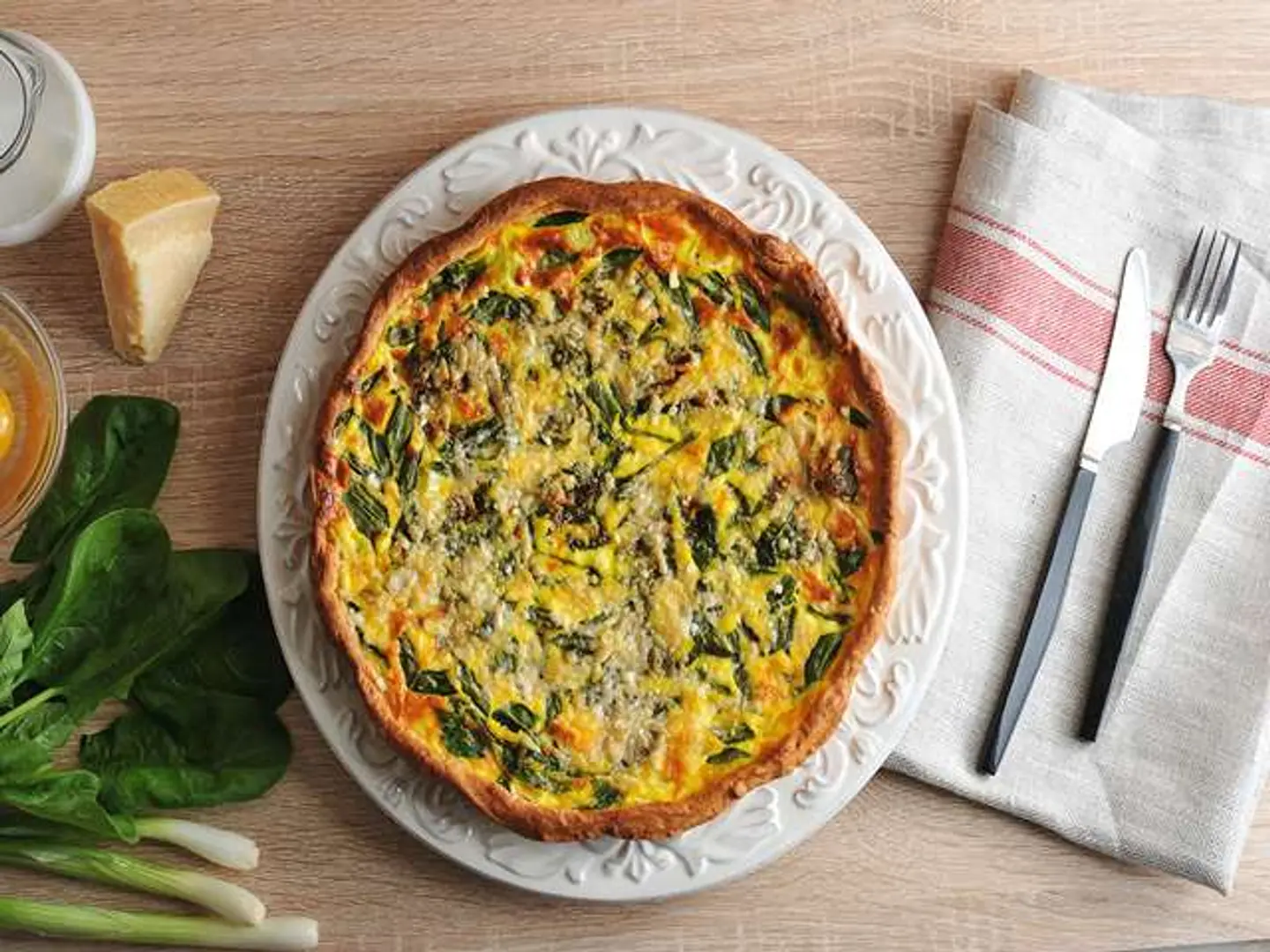 Egg Pie With Spinach