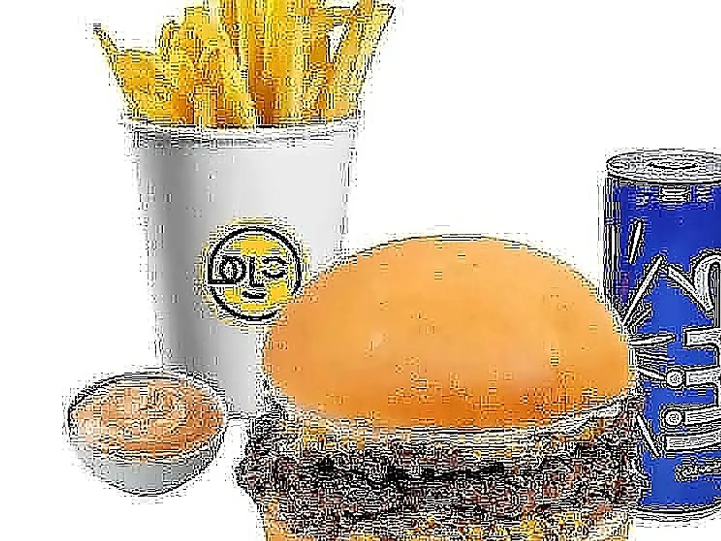 وجبة برجر دبل دجاج مع الجبن