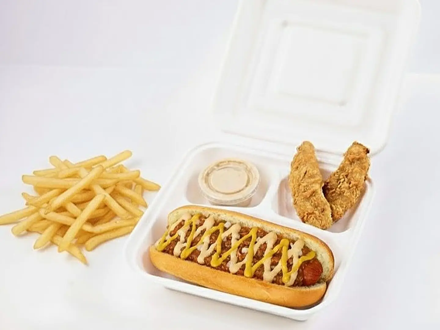 علبة هوت دوغ مكسيكي حار