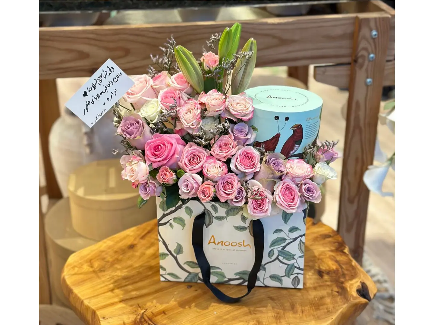 تنسيق جميل مع شكولاتة أنوش