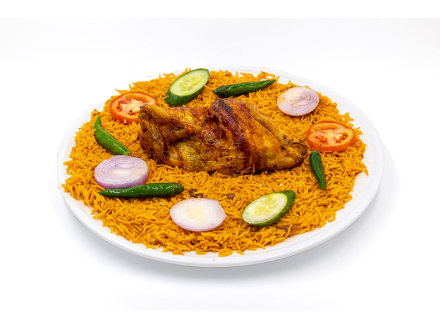 Whole Grilled Chicken With Rice