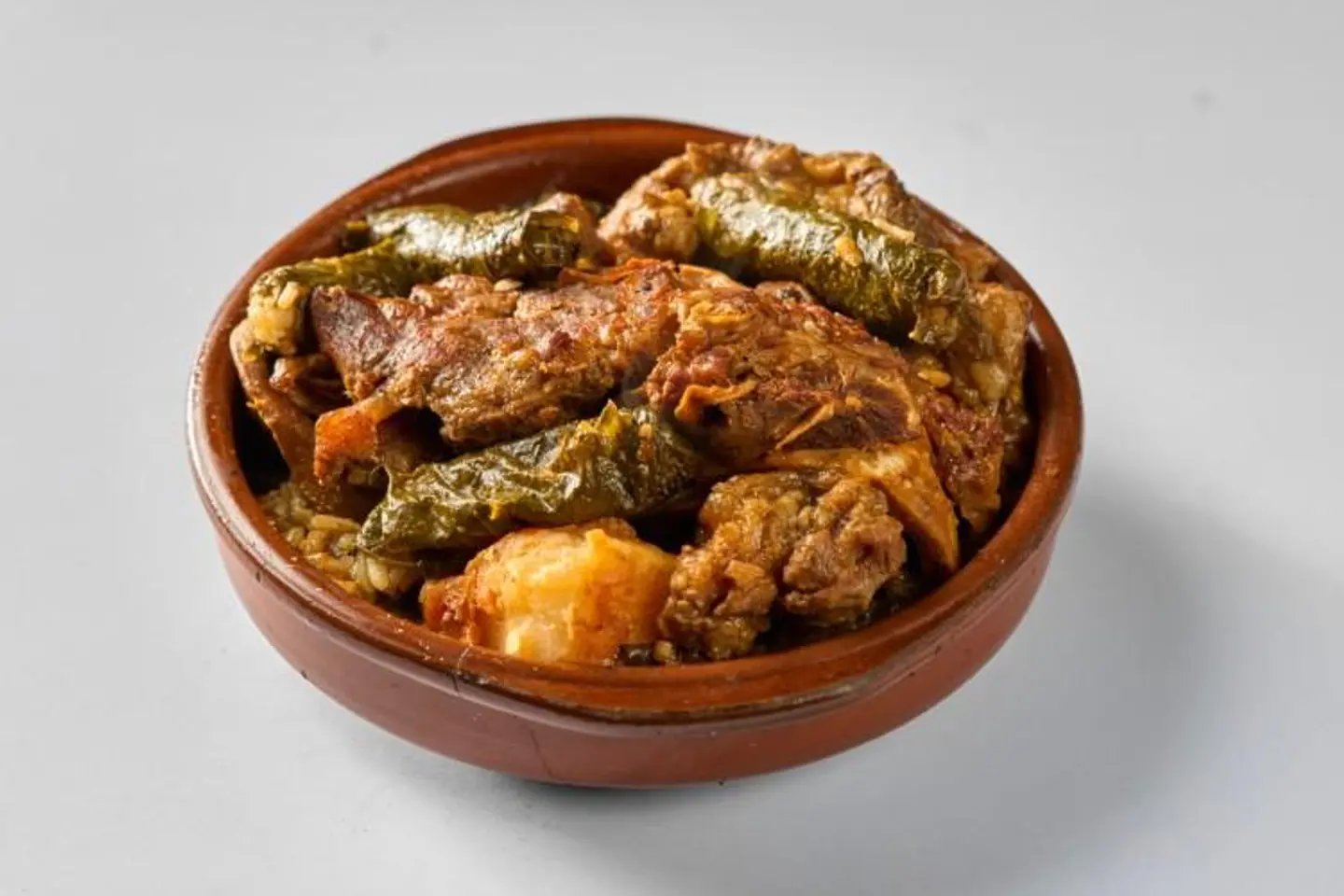 Grape Leaves With Lesanat & Lahma Rass
