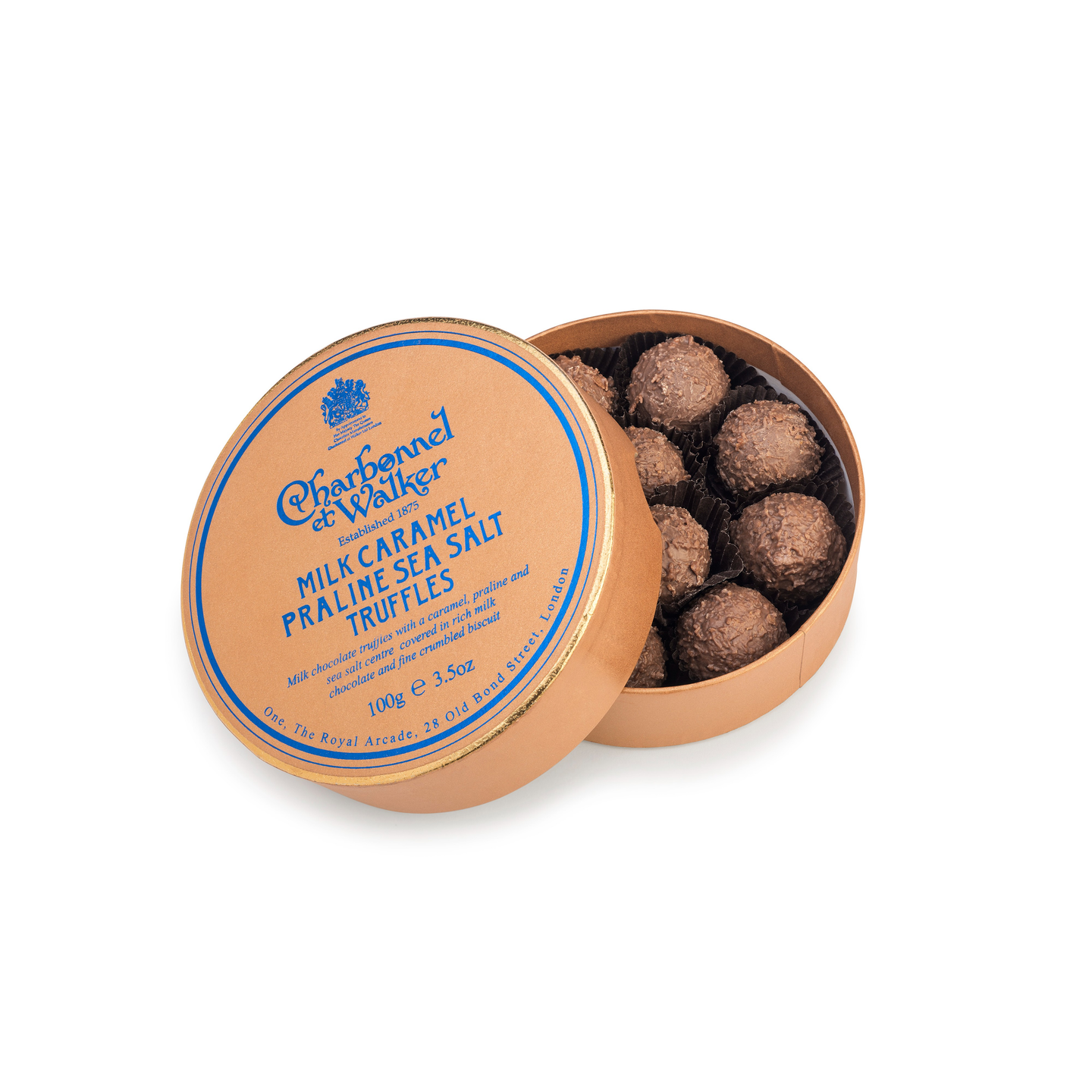 Milk Sea Salt Caramel Praline Truffles