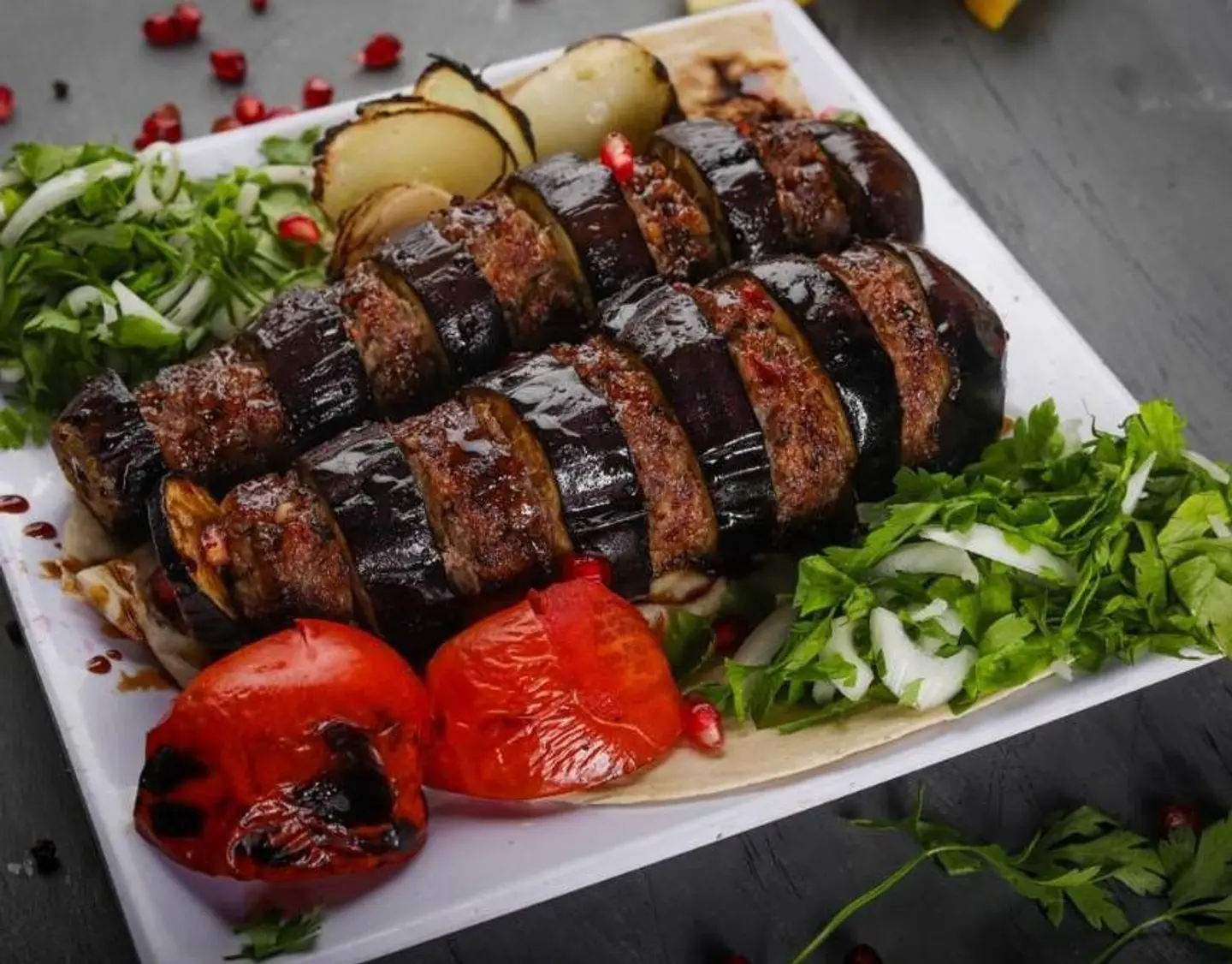 Eggplant Meat Kebab