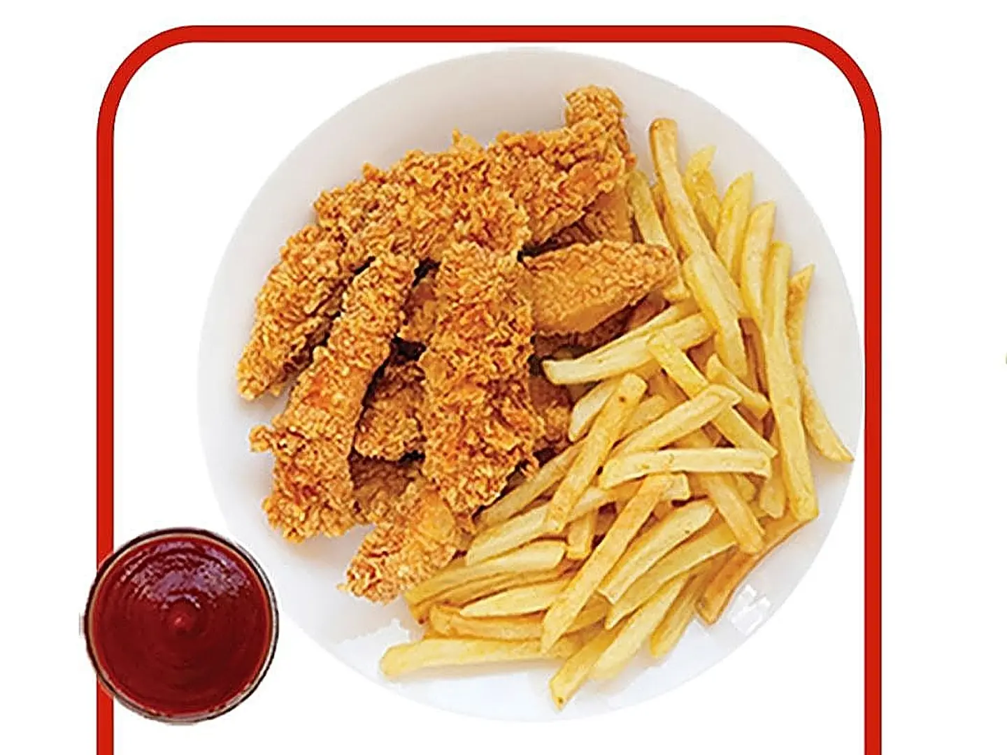 Strips 4 Pieces With Fries