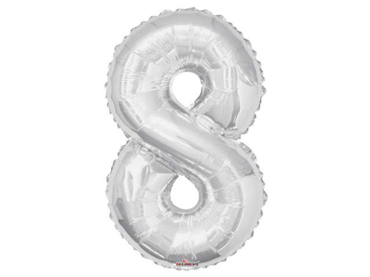 بالون رقم 8 فضي
