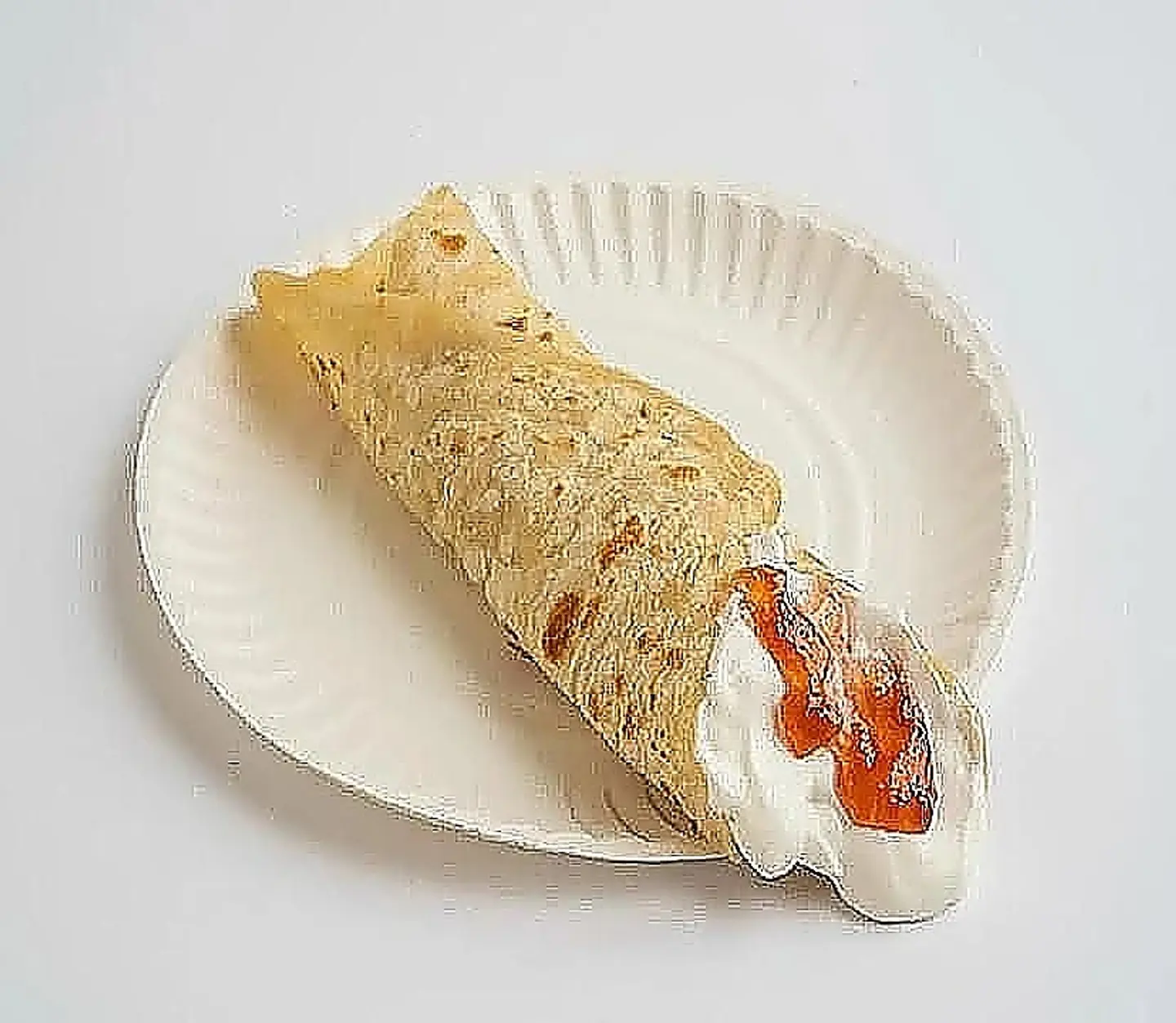 Pan Seared Chapati With Cheese And Jam