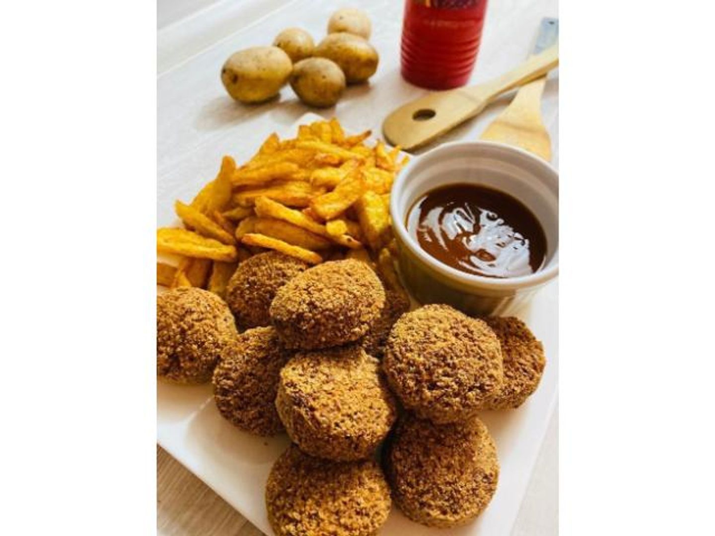 Falafel And Fries Plate