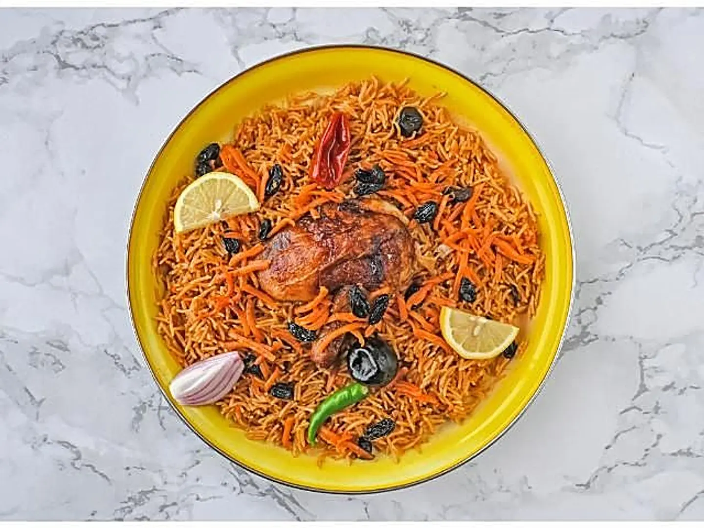 ربع دجاجة شواية مع الرز