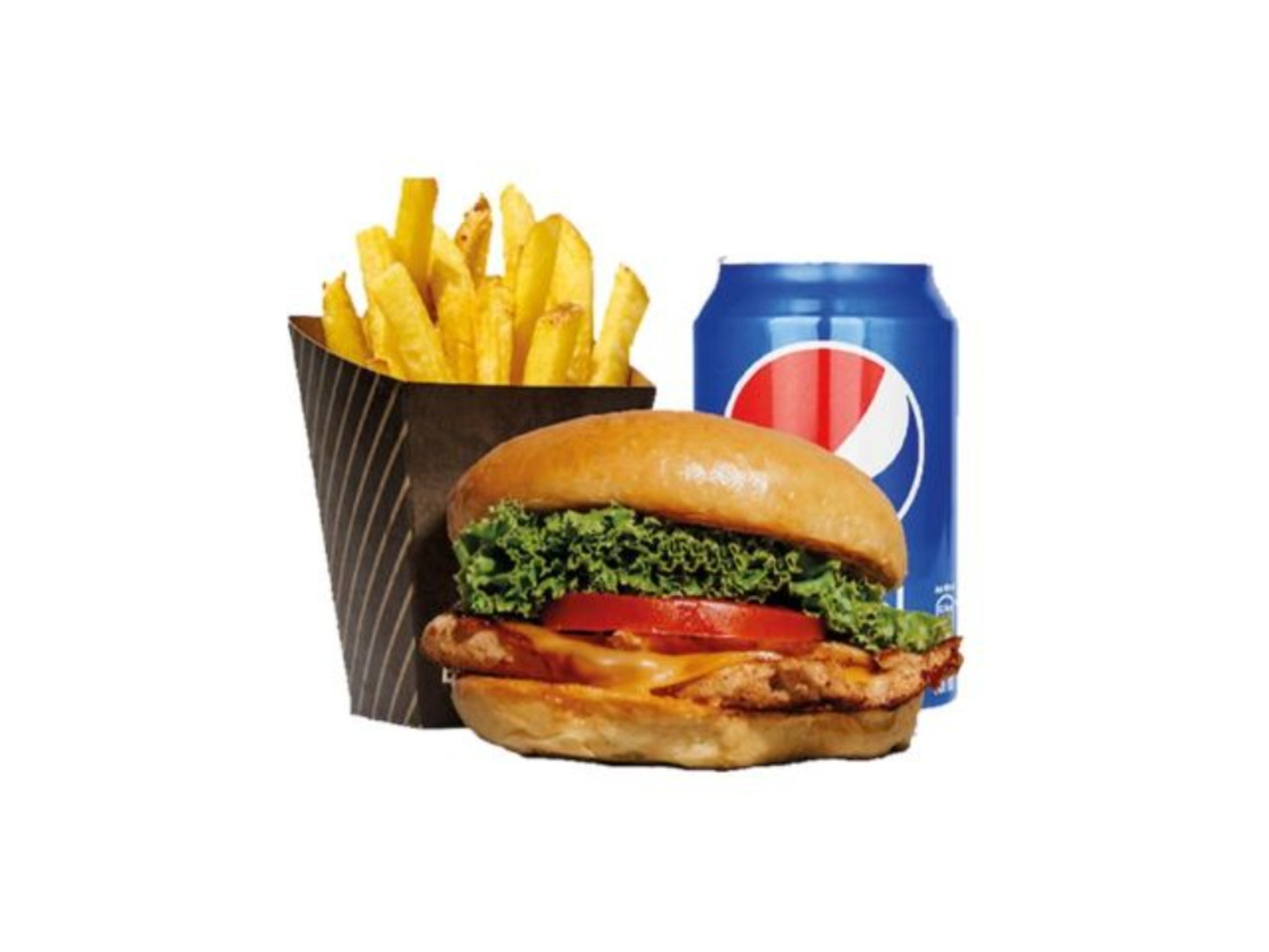 وجبة برجر دجاج