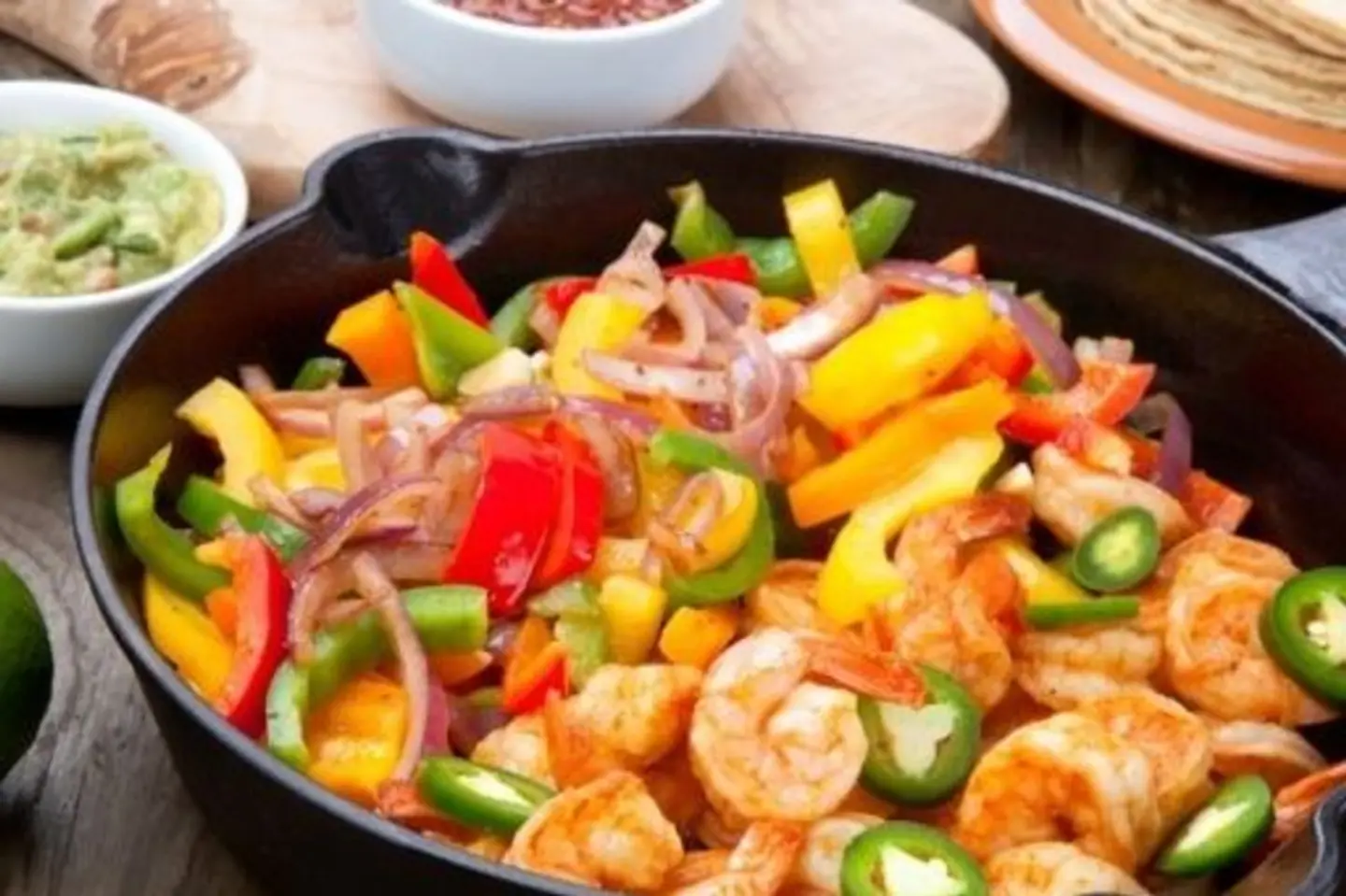 Grilled Shrimp Fajitas