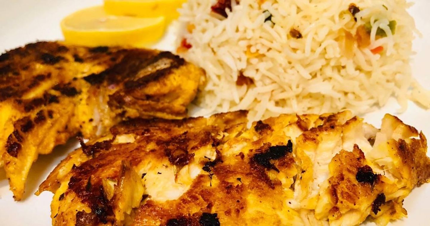 Oven Baked Grouper Fish Fillet